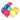 Unique - Ballons Latex (72) - couleurs assorties - Party Shop