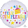 Anagram - Ballon Mylar 18Po - Feliz Cumpleanos Multicolore - Party Shop