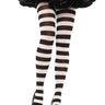Leg Avenue - Bas collant imprimés Rayé Noir et Blanc - Party Shop