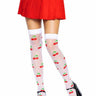 Leg Avenue - Bas collant mi-cuisse à pois cerises - Party Shop
