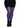 Leg Avenue - Bas Collants Rayé En Nylon -  Mauve et noir Taille Plus - Party Shop