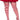 Leg Avenue - Bas Collants Rayé En Nylon -  Rouge et Blanc Taille Plus - Party Shop