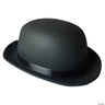 underwraps - Classic black bowler hat – Elegant retro costume accessory for gentleman, gangster, cabaret or 1920s outfits. Perfect for Halloween, cosplay and parties - Party Shop
