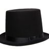 underwraps - Black felt top hat – Classic costume accessory for magician, gentleman, cabaret or Victorian outfits. Perfect for Halloween, carnival, cosplay and parties - Party Shop