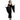Black hooded gown costume with attached hood – elegant and mysterious Halloween outfit perfect for cosplay, gothic events, and costume parties - FunWorld -Party Shop