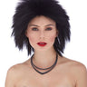 WESTBAY - Black rocker wig with wild layers – premium 80s Halloween costume wig for men or women - Party Shop