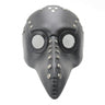 KBW Global - Black steampunk plague doctor mask with long beak and metallic details – gothic retro-futuristic costume accessory. Perfect for Halloween, cosplay, parties and theater – Party Shop