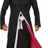 Bleach Ichigo adult costume with black kimono-style robe, white belt, and Hollow mask – perfect for anime cosplay or Halloween - Inspirit - Party Shop