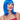 WESTBAY -Vibrant blue wig for women with premium fibers – perfect for cosplay, fantasy costumes, themed parties, or stage performances. - Party Shop