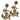 RUBIES - Boucles D'Oreilles - Ancres - Party Shop