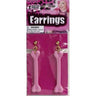 RUBIES - Boucles D'Oreilles Préhistorique Rose - Party Shop