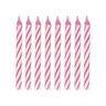 Unique - Bougies Traditionnelles (24Pc) - Rose - Party Shop