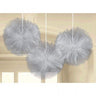 Amscan - Boules Décoratives En Tulle - Argent - Party Shop