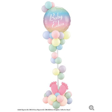 PARTY SHOP - Bouquet Centre De Table Shower De Bébé #4 - Avec Perso - Party Shop