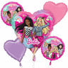 Anagram - Bouquet De 5 Ballons Mylar - Barbie - Party Shop