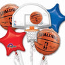 Anagram - Bouquet De 5 Ballons Mylar - Basketball - Party Shop