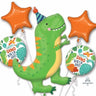 Anagram - Bouquet De 5 Ballons Mylar - Dinosaures - Party Shop
