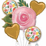 Anagram - Bouquet De 5 Ballons Mylar - Fleurs - Party Shop