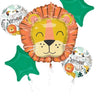 Anagram - Bouquet De 5 Ballons Mylar - Safari - Party Shop