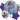 Anagram - Bouquet De 5 Ballons Mylar - Sirene Princesse - Party Shop
