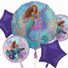 Anagram - Bouquet De 5 Ballons Mylar - Sirene Princesse - Party Shop