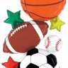 Betallic - Bouquet De 5 Ballons Mylar - Sports - Party Shop