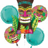 Anagram - Bouquet De 5 Ballons Mylar - Tiki - Party Shop