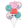 Anagram - Bouquet de 5 mylar - Peppa Pig - Party Shop