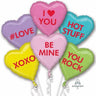 Anagram - Bouquet De 6 Ballons Mylar - Bonbons De Saint-Valentin - Party Shop