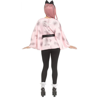 Adult Broken Doll Poncho costume with matching belt and headband – perfect for a spooky and easy Halloween outfit - Funworld - Party Shop