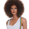 WESTBAY - Brown clown wig with full curls – theatrical Halloween or circus costume wig for adults - Party Shop