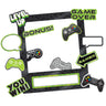Amscan - Cadre Photo Personnalisable - Jeux Videos Level Up - Party Shop