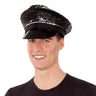 MOM - Caquette policier Adulte - Paillettes Noir - Party Shop
