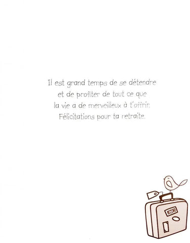 Distribution Incognito - Carte de Fête - À la retraite - Party Shop