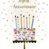 Distribution Incognito - Carte de Fête - Joyeux Anniversaire - Gâteau - Party Shop