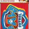 Unique - Cartes D'Invitation (8) - Pat'Patrouille - Party Shop
