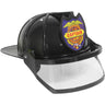 studio Halloween - Casque Enfant Pompier Noir - Party Shop
