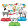Creative Converting - Centre De Table En Nid D'Abeille (3) - Animaux De La Jungle - Party Shop