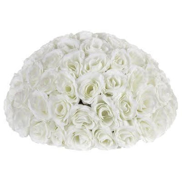 Santex - Centre De Table Roses Blanc 40 Cm - Party Shop