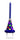 RAINBOW MOMENTS - Chandelle Musicale Avec Flamme De Couleur - Bleu - Party Shop