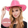 KBW Global - Chapeau Adulte Cowboy Rose lumineux - Party Shop