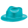 Amscan - Chapeau Fedora En Plastique - Turquoise - Party Shop