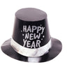 Unique - Chapeau Happy New Year Noir Argent - Party Shop