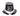 Unique - Chapeau Happy New Year Noir Argent - Party Shop