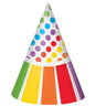 Unique - Chapeaux De Fête (8) - Arc En Ciel - Party Shop