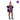 Charleston costume purple 1920s dress with headpiece M/L. Elegant retro flapper outfit for Gatsby party, carnival or Halloween. - MOM - PArty Shop