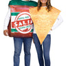 FUN WORLD - Chip and Salsa couple costume for adults with photo-real printed tunics, front and back – fun and lightweight food duo outfit for Halloween or Cinco de Mayo - Party Shop