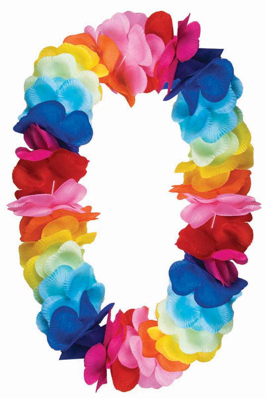 RUBIES - Collier Hawaïen Avec Fleurs Multicolore Deluxe - Party Shop