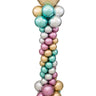 PARTY SHOP - Colonne De 7 Pi (Couleurs Chrome) Avec Top 18Po - Party Shop