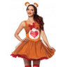 Leg Avenue - Costume Adulte - Calinours - Coeur Tendre - Party Shop